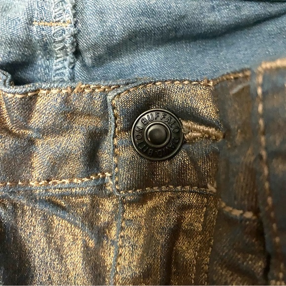 Buffalo David Bitton Irredescent Skinny Jeans Y2K Women’s Sz Mid Rise Size 26 - Picture 6 of 11